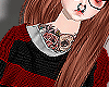 Owl Sweater Black/Red