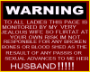 warning ladies sticker