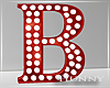 H. Marquee Letter Red B