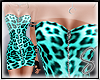 Leopard Dress Turquoise