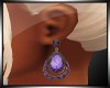 Amathyst drop earring