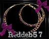 *RD* Gold Ruby Hoops