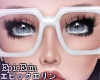 [E]*White Nerd Glasses*