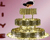 (LR)Golden Wedding Cake