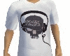 headphones skull t shirt
