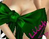 :L Sexy Green Bow Top