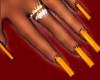 XXL orange nails