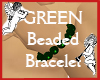 GREEN Beaded Bracelet