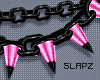 !!S Spike Choker HotPink