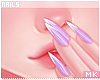 金. Lilac Nails