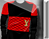 [1K]LV Sweater[RED]BLACK