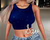 Blue Sparkle Tank Top