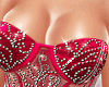 Night  Diamond Gown Red