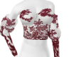 Elegant Top Red dantela