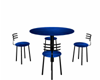 Blue Black Tall Table
