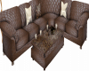 CORNER BROWN COUCH