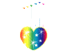 Rainbow Heart Hangy
