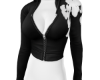 Hoodie Cropped Black