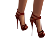 deep red swirl heels