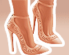 Nude Flower Heels