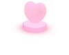 Pink Heart Lamp