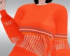 Oversized Orange Dress