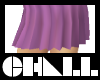 Purple pleated skirt
