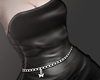 A| Dress black + chains