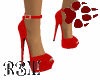 Red Beaded Heels