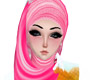 pink stylish hijab