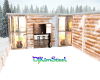 winter love cabin