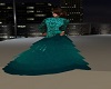 Shades of Teal Gown