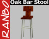 *R* Oak Bar Stool