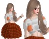 S> Plaid skirt outfit