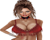 S4E Red Fringed Top