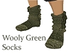 Wooly Green Socks