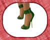 CAZ metalic green shoe