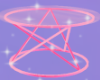 ! Pentagram table pink