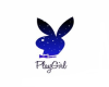 Blue Playgirl Sticker