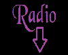Purple Radio Sign