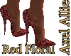 AA Red Floral Pumps