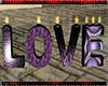 Purple Love Candle