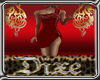 Dixe Red Gathered Dress