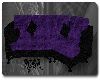 RD Purple & Black Sofa