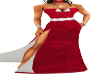 RED OPEN LEG GOWN