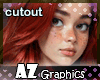 Ginger girl cutout