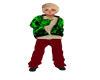 Boys Green Flame Jacket
