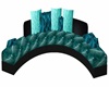 teal big couch