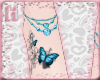 |H| Blue Butterfly Feet