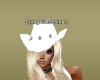 white cowboy hat female